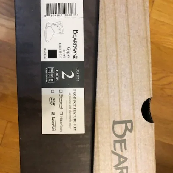 Black Bear Paw Suede Boots - Picture 4 of 4